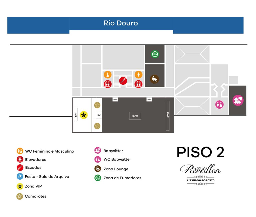 Mapa Piso 2 - Porto Reveillon 2022